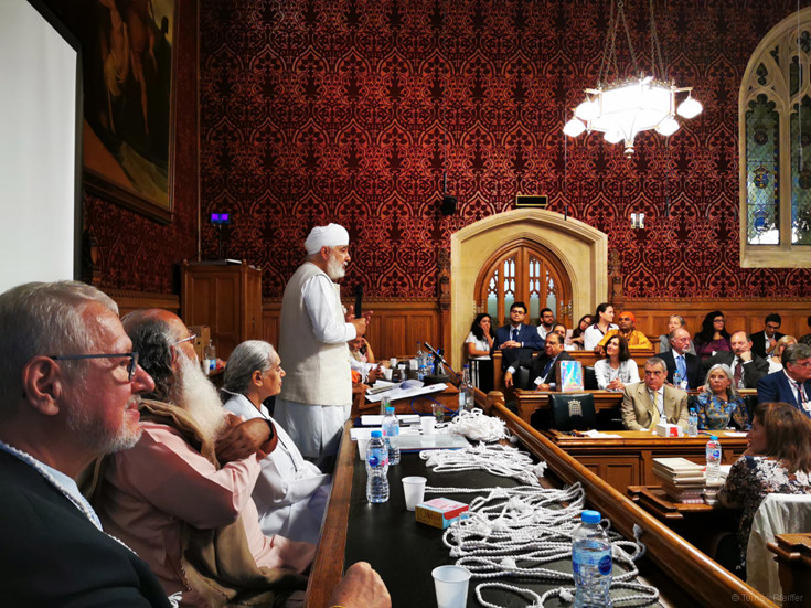 Amarjeet S. Bhamra, tajemník Nadstranické parlamentní skupiny pro indické tradiční vědy, britský parlament 20. 6. 2019