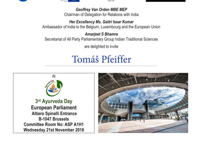 Invitation to the Ayurveda day in the European Parliament