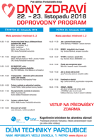 Profesní komora Sanátor na akci Dny zdraví v Pardubicích, konané ve dnech 22. a 23. listopadu 2018