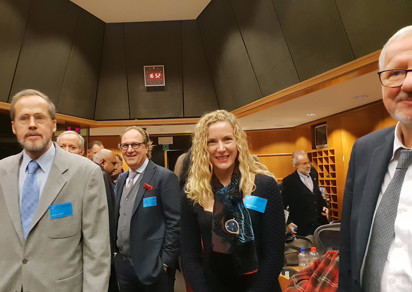 From right - the World bank official, Mr. Mark Rosenberg (managing director of the european academy of ayurveda) and Dr. Walter Mölk (director of the International maharishi ayurveda foundation)