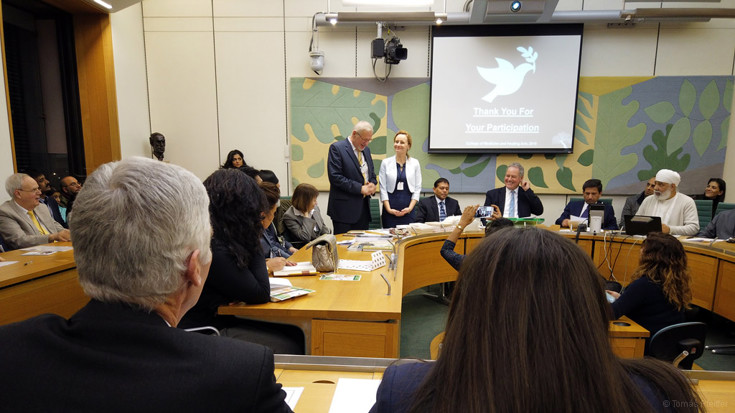 Mr. Tomas Pfeiffer, director of the Professional Chamber Sanator, giving a speech in the UK Parliament in London on 11 February 2019