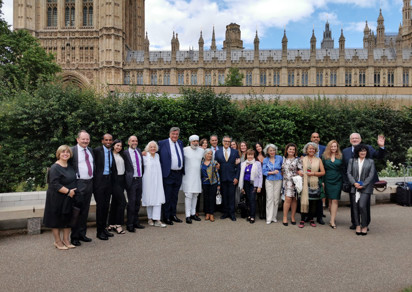 Spanish delegation in the Victoria Tower Garden