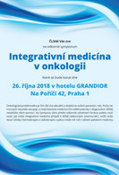 Profesní komora Sanátor na Odborném sympoziu INTEGRATIVNÍ MEDICÍNA V ONKOLOGII, pořádaném Českou lékařskou společností integrativní medicíny dne 26. října 2018